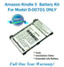 Amazon Kindle 2 - D00701 Battery Replacement Kit with Tools, Video Instructions and Extended Life Battery - NewPower99 USA