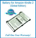 The Amazon Kindle 2 (Global Edition) Battery Replacement Kit with Tools, Video Instructions and Extended Life Battery - NewPower99 USA