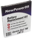 Garmin Dezl 780 LMT-S Battery Replacement Kit with Tools, Video Instructions and Extended Life Battery - NewPower99 USA