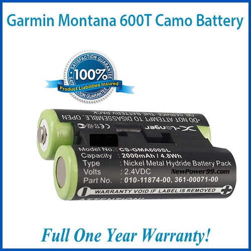 Garmin Montana 600t Camo Battery - Extended Life Battery with Installation Tools and full One Year Warranty - NewPower99 USA