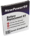 Garmin DriveSmart 51 Battery Replacement Kit with Tools, Video Instructions and Extended Life Battery - NewPower99 USA