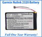 Battery Replacement Kit For The Garmin NuLink 2320 GPS - NewPower99 USA