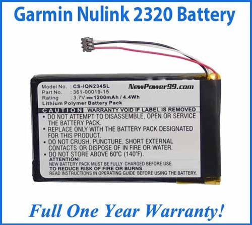 Battery Replacement Kit For The Garmin NuLink 2320 LIVE GPS - NewPower99 USA