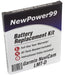 Garmin NuviCam LMT-D Battery - Extended Life Battery with Installation Tools and full One Year Warranty - NewPower99 USA