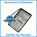 Garmin Nuvi 1310 Battery Replacement Kit with Tools, Video Instructions and Extended Life Battery - NewPower99 USA