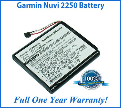 Battery Replacement Kit For The Garmin Nuvi 2250 GPS - NewPower99 USA