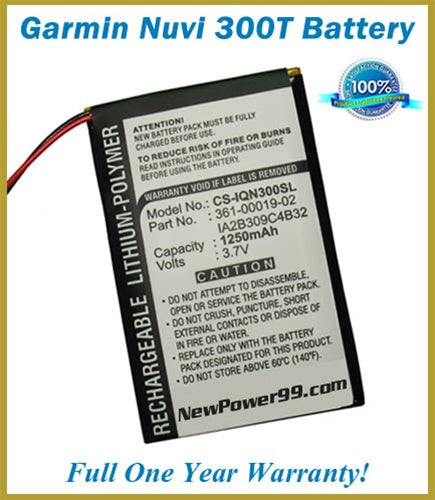 Battery Replacement Kit For The Garmin Nuvi 300T GPS - NewPower99 USA