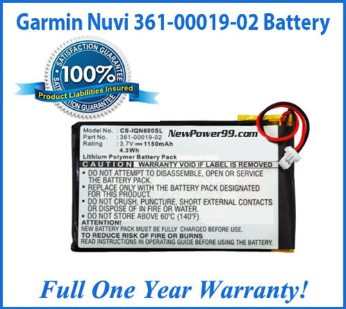 Battery Replacement Kit For The Garmin Nuvi 361-00019-02 GPS - NewPower99 USA