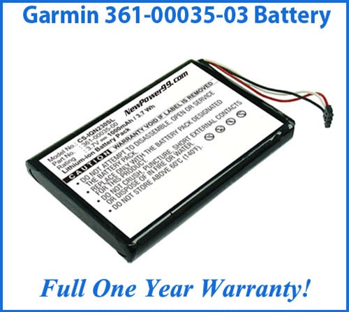 Battery Replacement Kit For Garmin Nuvi - 361-00035-03 - NewPower99 USA
