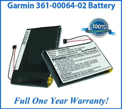 Battery Replacement Kit For Garmin Nuvi - 361-00064-02 - NewPower99 USA