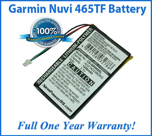 Battery Replacement Kit For The Garmin Nuvi 465TF GPS - NewPower99 USA