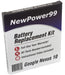 Google Nexus 10 Battery Replacement Kit with Tools, Video Instructions and Extended Life Battery - NewPower99 USA