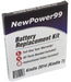 Kindle 2014 (Kindle 7) Battery Replacement Kit with Tools, Video Instructions and Extended Life Battery - NewPower99 USA