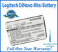 Logitech diNovo Mini Wireless Keyboard Battery Replacement Kit with Special Installation Tools and One Year Money Back Guarantee - NewPower99 USA