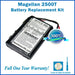 Battery Replacement Kit For The Magellan 2500T  - Extended Life - NewPower99 USA