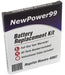 Magellan Maestro 4000T Battery Replacement Kit with Tools, Video Instructions and Extended Life Battery - NewPower99 USA