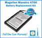Magellan Maestro 4700 Battery Replacement Kit with Tools, Video Instructions and Extended Life Battery - NewPower99 USA
