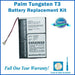 Palm Tungsten T3 Battery Replacement Kit with Tools, Video Instructions and Extended Life Battery - NewPower99 USA