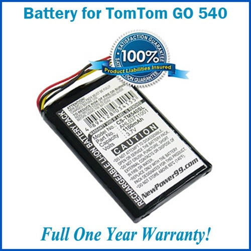 TomTom Go 540 Battery Replacement Kit with Tools, Video Instructions and Extended Life Battery - NewPower99 USA