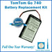TomTom Go 740 Battery Replacement Kit with Tools, Video Instructions and Extended Life Battery - NewPower99 USA