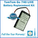 TomTom Go 740 LIVE Battery Replacement Kit with Tools, Video Instructions and Extended Life Battery - NewPower99 USA
