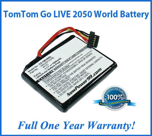 TomTom Go LIVE 2050 World Battery Replacement Kit with Tools, Video Instructions and Extended Life Battery - NewPower99 USA