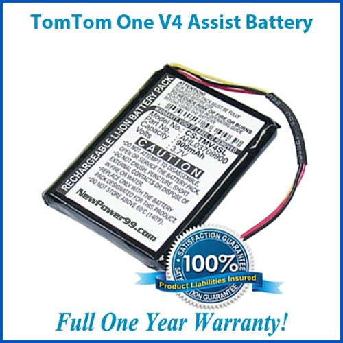 Extended Life Battery For The TomTom ONE V4 Assist GPS with Installation Tools - NewPower99 USA