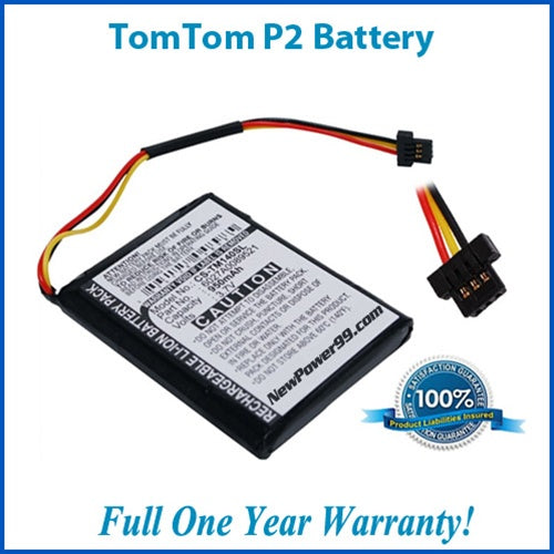 Extended Life Battery For TomTom - P2 - NewPower99 USA